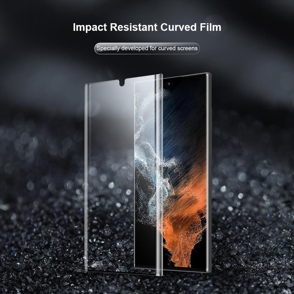 Full Screen Edge to Edge Curved Temper Glass Screen Protector for Samsung Galaxy S22 Ultra - Premium Cases