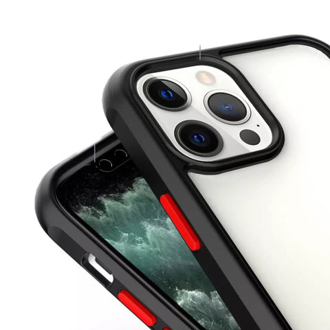 Anti-knock Shockproof Transparent Heavy Duty Bumper TPU + PC Back Case Cover for iPhone 13 Pro Max