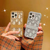Premium Luxury Electroplated 3D Carved Plating Back Case Cover for iPhone 13