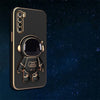 Astronaut Luxurious Gold Edge Back Case For OnePlus Nord