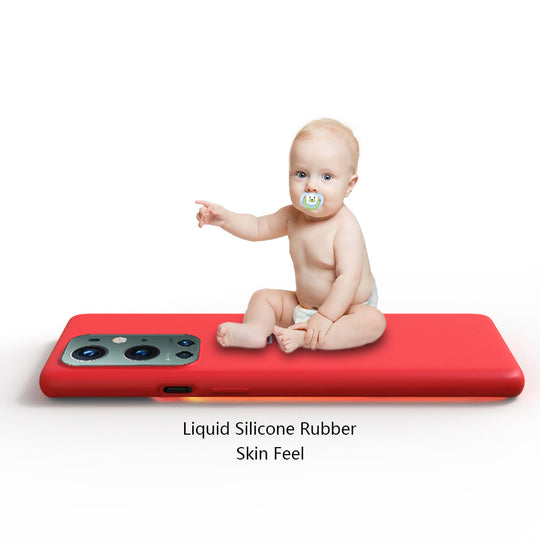 Premium Liquid Silicone Back Case Cover For OnePlus 9 Pro