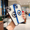 Premium Electroplated Luxury Square Silicon Clear Logo Cut Camera Protection Back Case Cover For iPhone 13