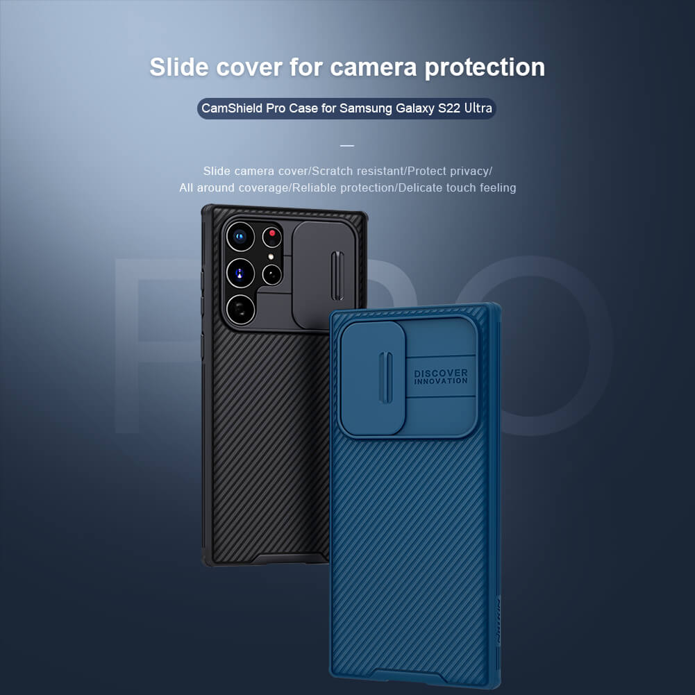 Nillkin CamShield Pro Cover Case for Samsung Galaxy S22 Ultra - Premium Cases