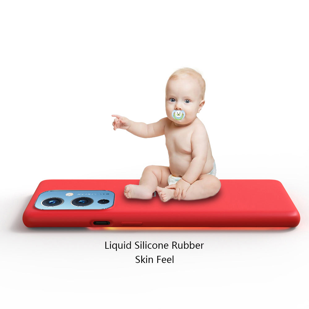Premium Liquid Silicone Back Case Cover For OnePlus 9