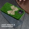 Premium Suede Leather with Bow Back Case for Apple iPhone 12