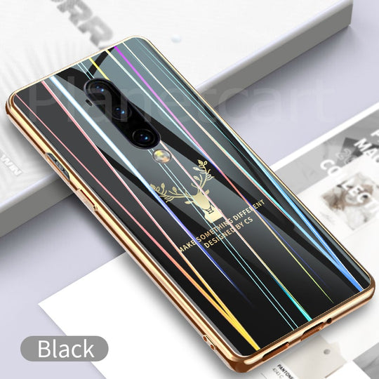 Gradient Deer Glass Back Case For Oneplus 7T/7T Pro - planetcartonline