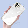 Luxurious Glass Back Case With Golden Edges For iPhone 12
