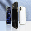 Luxurious Glass Back Case With Golden Edges For iPhone 12