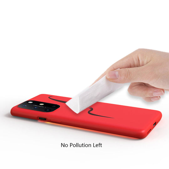Premium Liquid Silicone Back Case Cover For OnePlus 8T