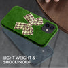 Premium Suede Leather with Bow Back Case for Apple iPhone 12