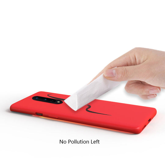 Premium Liquid Silicone Back Case Cover For OnePlus 8