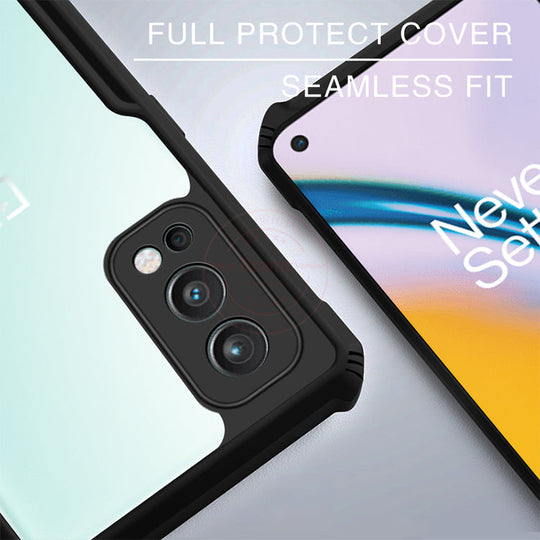 Anti-knock Heavy Duty Transparent Shockproof Bumper TPU + PC Back Case Cover for For OnePlus 9 - Premium Cases