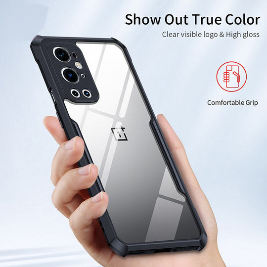 Anti-knock Heavy Duty Transparent Shockproof Bumper TPU + PC Back Case Cover for For OnePlus 9 Pro - Premium Cases