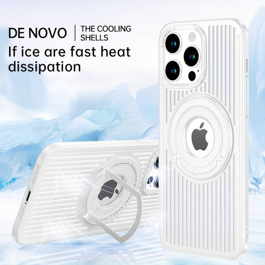 Frosted Magnetic Integrated Heat Dissipation Case For iPhone 15 Plus