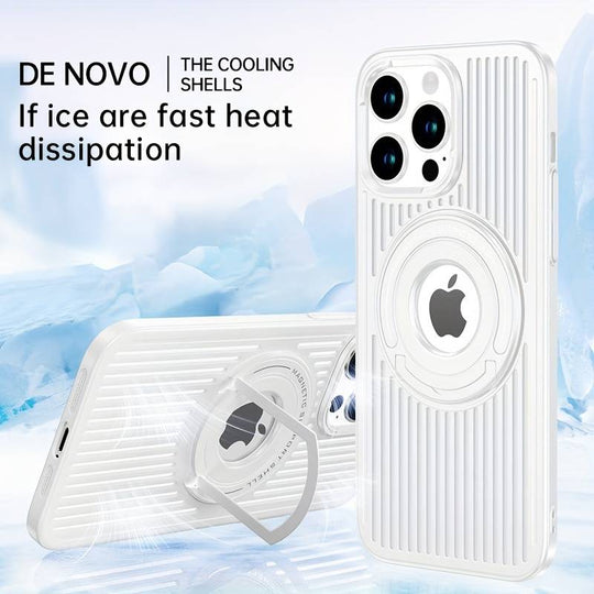 Frosted Magnetic Integrated Heat Dissipation Case For iPhone 15 Pro Max