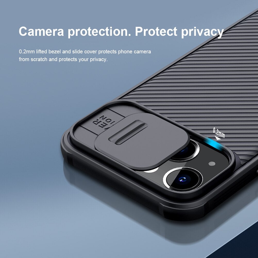 Nillkin Camshield Camera Protection Black Back Case For iphone 13 - planetcartonline