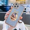 Luxury Plating Mirror Back Girlish Phone Case for Apple iPhone 13 Pro