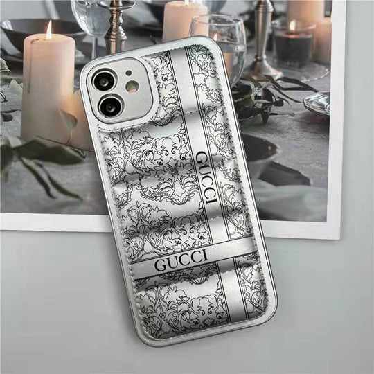 Premium Trendy Shockproof Puffer Back Case Cover for iPhone 11
