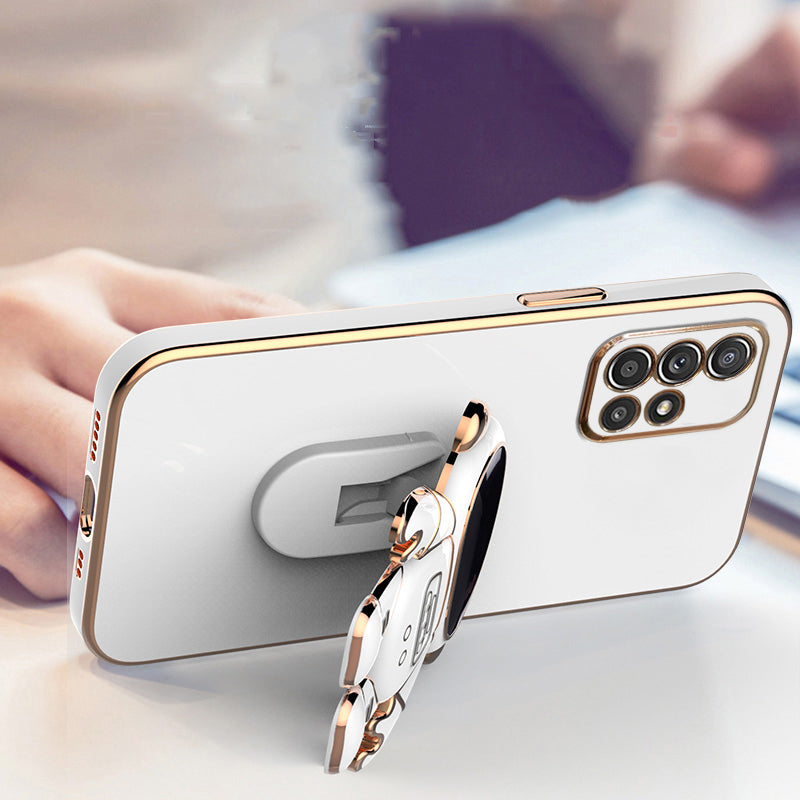 Astronaut Luxurious Gold Edge Back Case For Samsung Galaxy M51