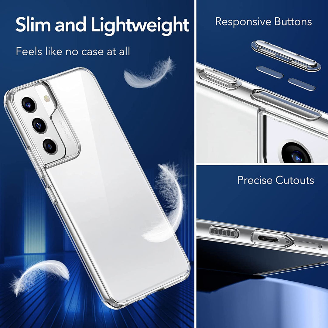 Crystal Clear Transparent Yellowing-Resistant Shockproof TPU Back Case For Samsung Galaxy S22 Plus - Premium Cases