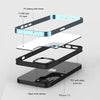 Luxury Transparent Electroplated Square Clear Back Bumper Case For iPhone 14 Pro
