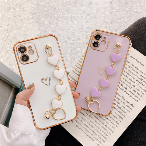 Luxury Plating Mirror Back Girlish Phone Case for Apple iPhone 12