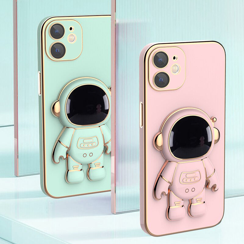 Astronaut Luxurious Gold Edge Back Case For iPhone 11 Pro