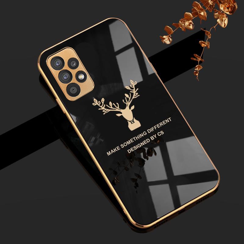 Luxury Electroplated Silicon Deer Back Case For Samsung Galaxy A52 - planetcartonline