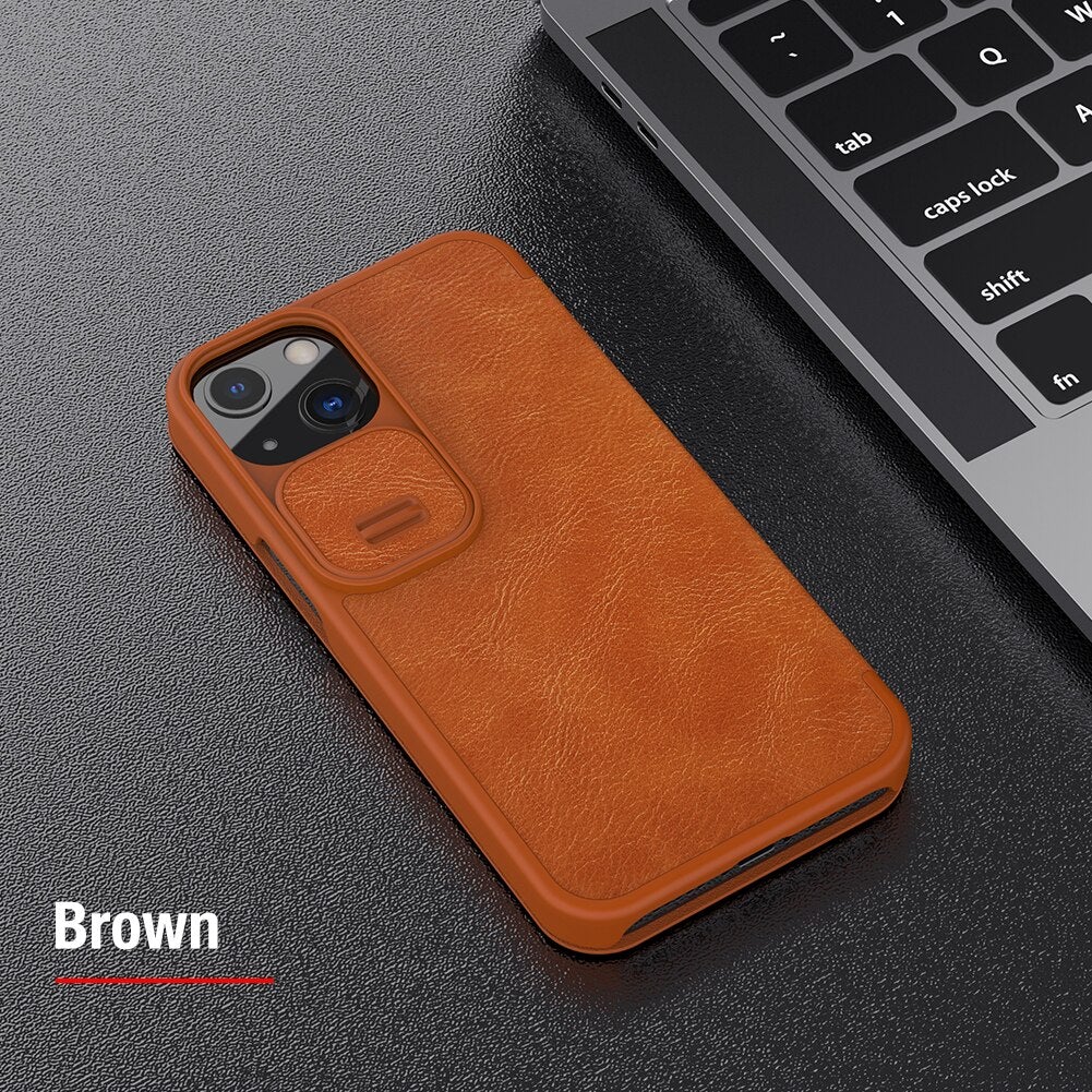 Nillkin Qin Leather Flip Case For iPhone 13 Pro - planetcartonline