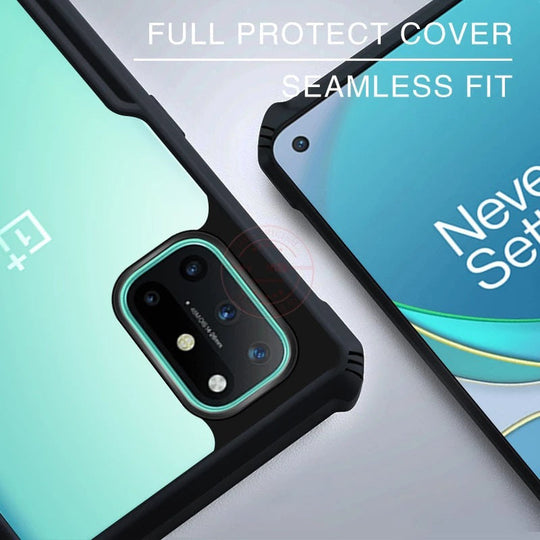Anti-knock Heavy Duty Transparent Shockproof Bumper TPU + PC Back Case Cover for For OnePlus 8T - Premium Cases