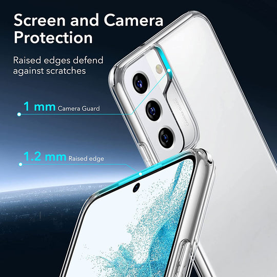 Crystal Clear Transparent Yellowing-Resistant Shockproof TPU Back Case For Samsung Galaxy S22 Plus - Premium Cases