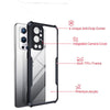 Anti-knock Heavy Duty Transparent Shockproof Bumper TPU + PC Back Case Cover for For OnePlus 9 Pro