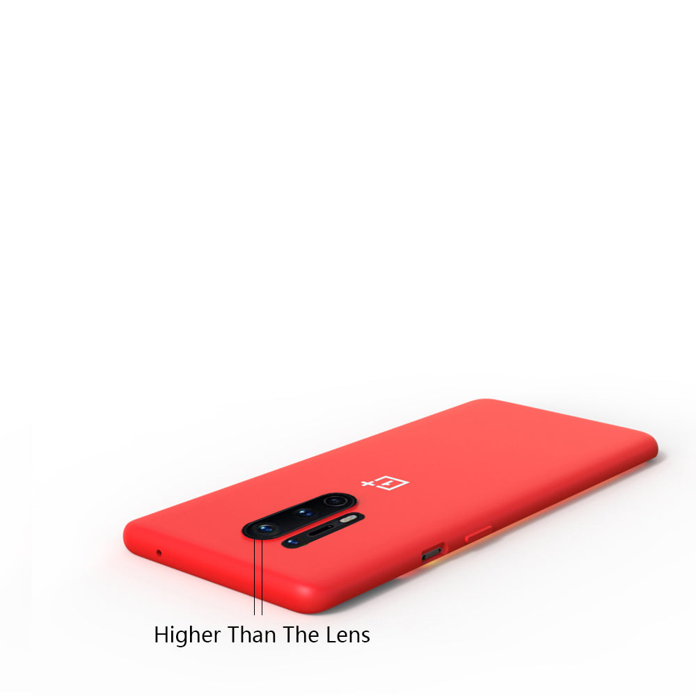 Premium Liquid Silicone Back Case Cover For OnePlus 8 Pro