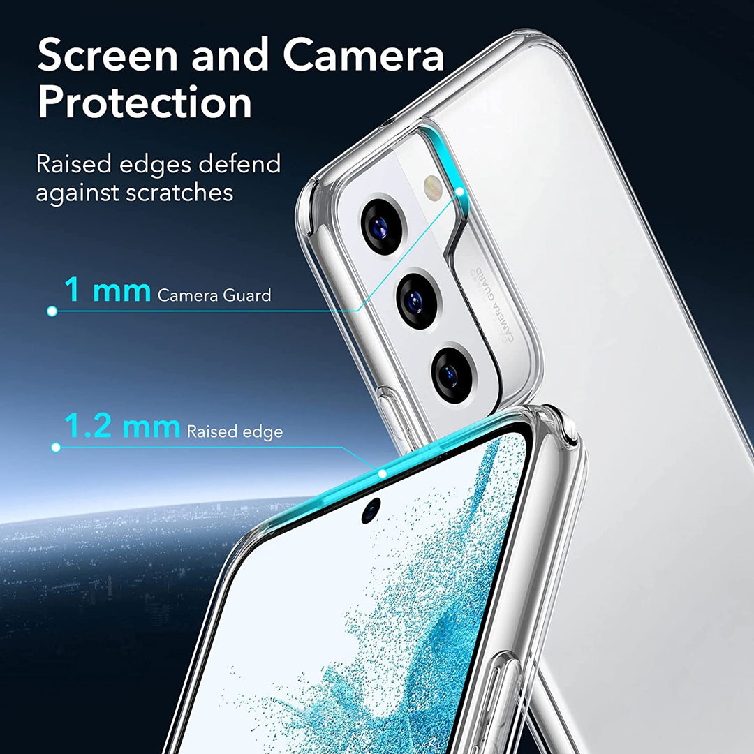 Crystal Clear Transparent Yellowing-Resistant Shockproof TPU Back Case For Samsung Galaxy S22 - Premium Cases