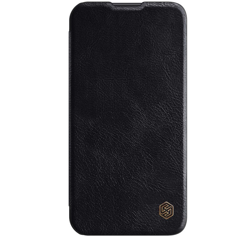 Nillkin Qin Black Leather Flip Case For iPhone 13 Pro - planetcartonline