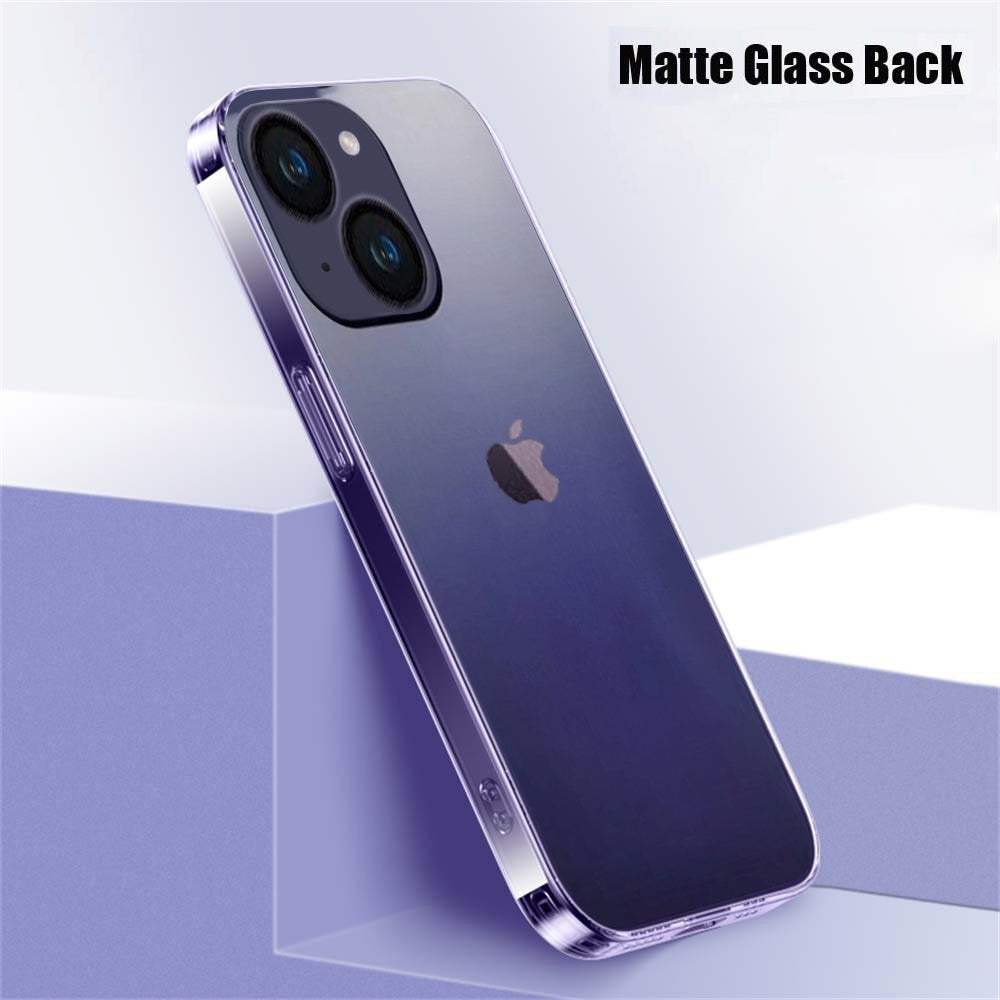 Orignal Glossy Premium Glass Back Case For iPhone 14 Series