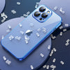 Luxury Square Silicon Clear Back Case With Camera Protection For iPhone Series