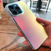Premium Anti Shock Rainbow Laser Gradient Back Case For iPhone 14 Pro Max