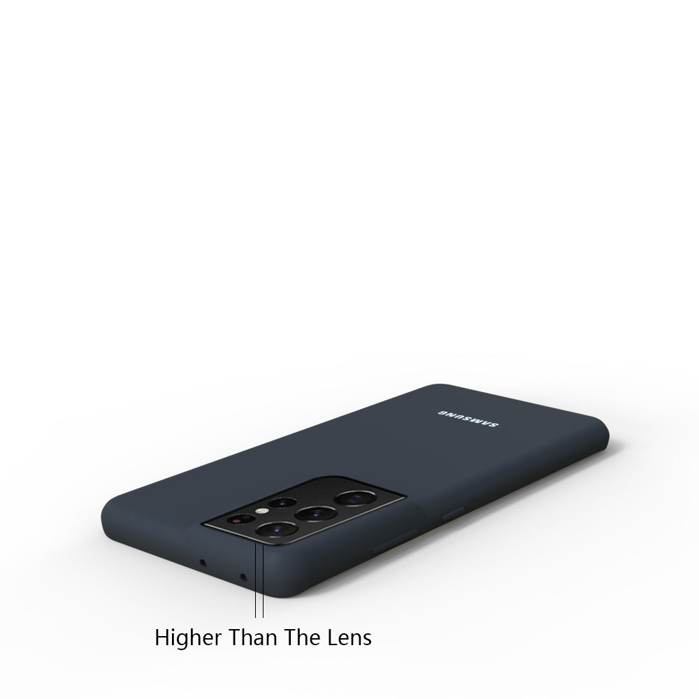Premium Liquid Silicone Back Case Cover For Samsung Galaxy S21 Ultra