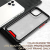 Anti-knock Shockproof Transparent Heavy Duty Bumper TPU + PC Back Case Cover for iPhone 13 Pro