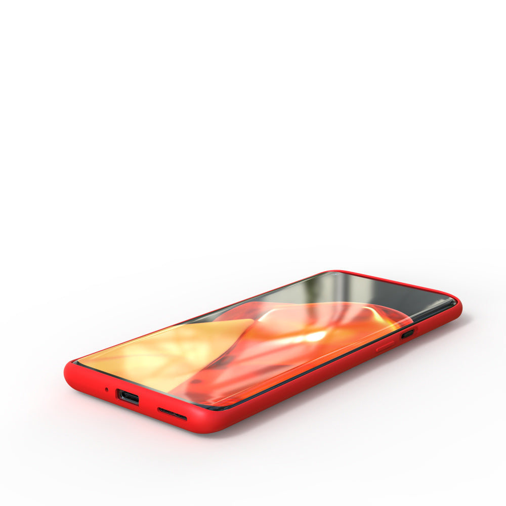 Premium Liquid Silicone Back Case Cover For OnePlus 9R