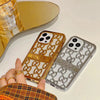 Premium Luxury Electroplated 3D Carved Plating Back Case Cover for iPhone 13 Pro
