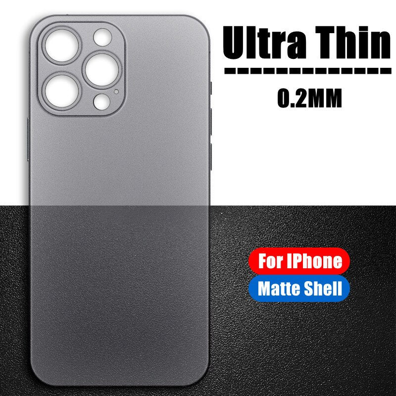 Frosted Ultra Thin Paper Back Case For iPhone 14 Pro Max