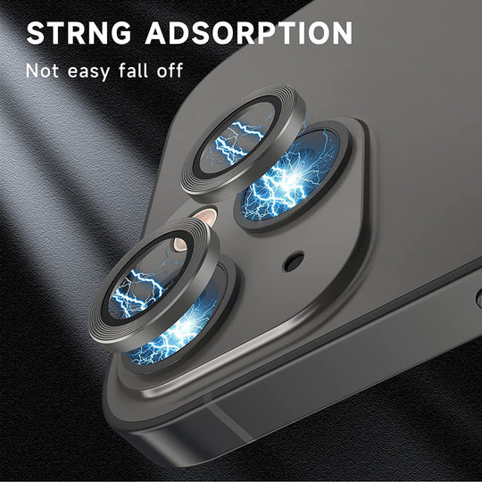 Ring Metal Camera Lens Protector Glass For iPhone 14