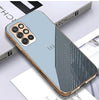 Premium Glossy Gold Edge Glass Back Case For Oneplus 8T