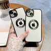 Premium Electroplated Luxury Square Silicon Clear Logo Cut Camera Protection Back Case Cover For iPhone 13