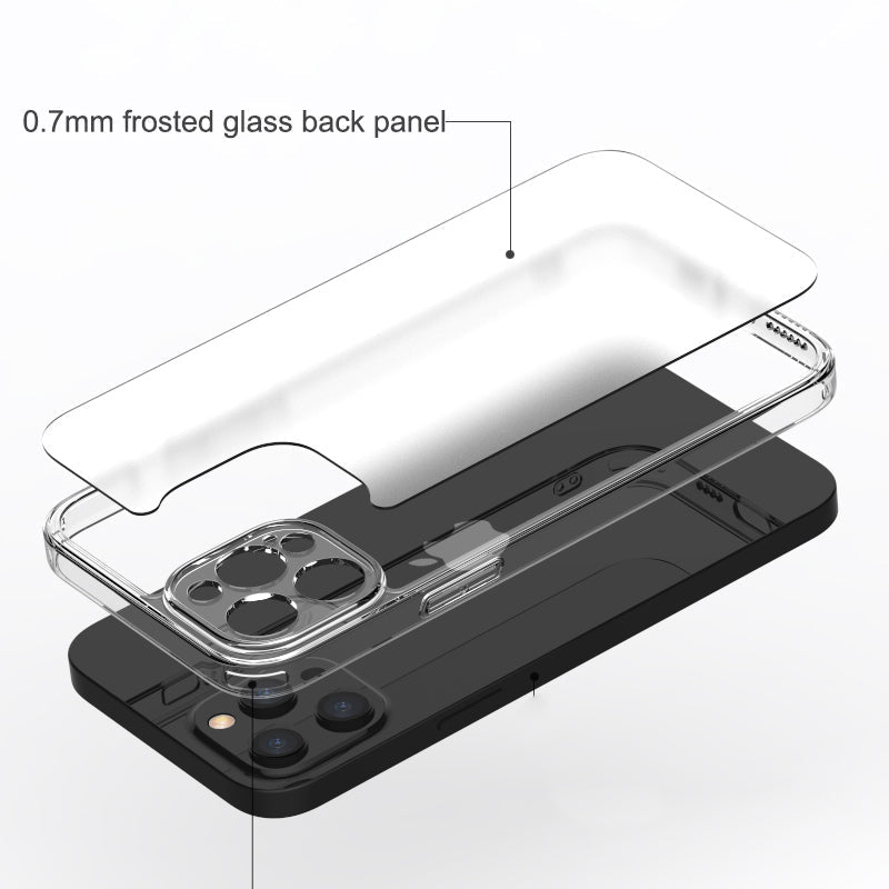 Transparent Frosted Matt Back Case Cover For iPhone 13 Pro Max