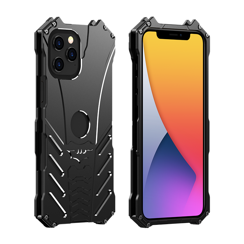 Batman Premium Luxury Metal Phone Case with Bat Stand for iPhone 14 Plus