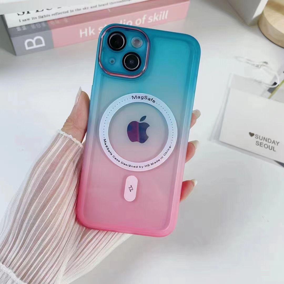 Premium Gradient Silicone Case With Magsafe For iPhone 14 Series
