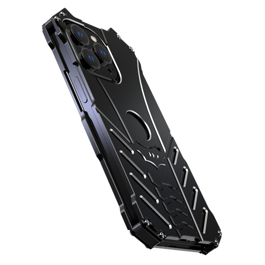 Batman Premium Luxury Metal Phone Case with Bat Stand for iPhone 14 Series